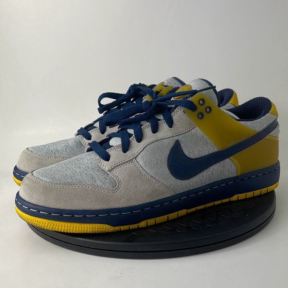 Nike Air Zoom Dunkesto Dunk Gray/Yellow/Blue 315207-041 Men’s Size 12